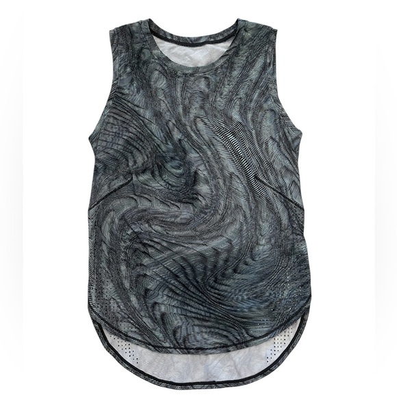 Lululemon High Neck Split Hem Run Tank - Size 2 - Picture 1 of 7